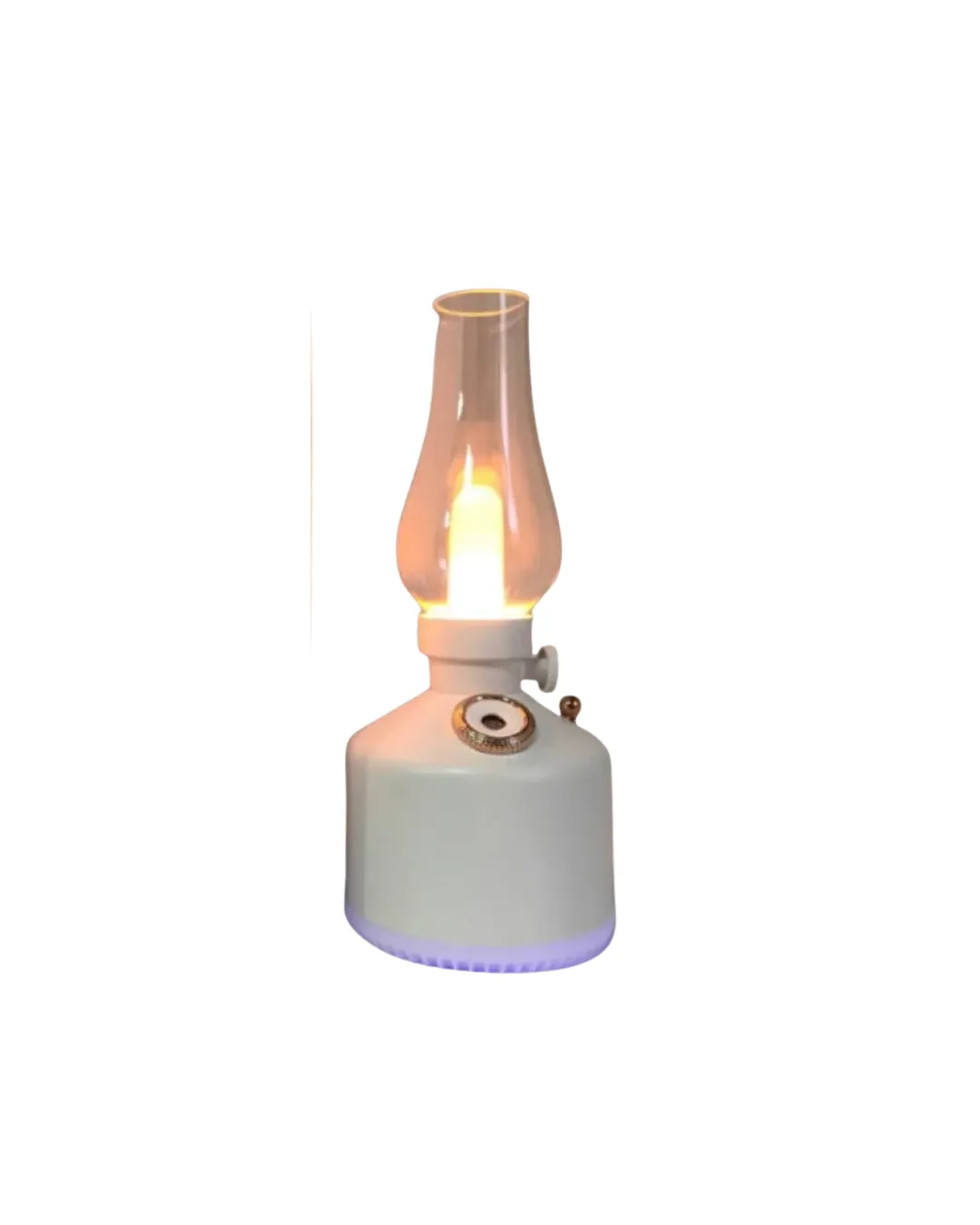 Retro Gaz Lambası Tasarımlı USB Şarjlı Aroma Difüzörü 280 ml Nano Mist Nemlendirici