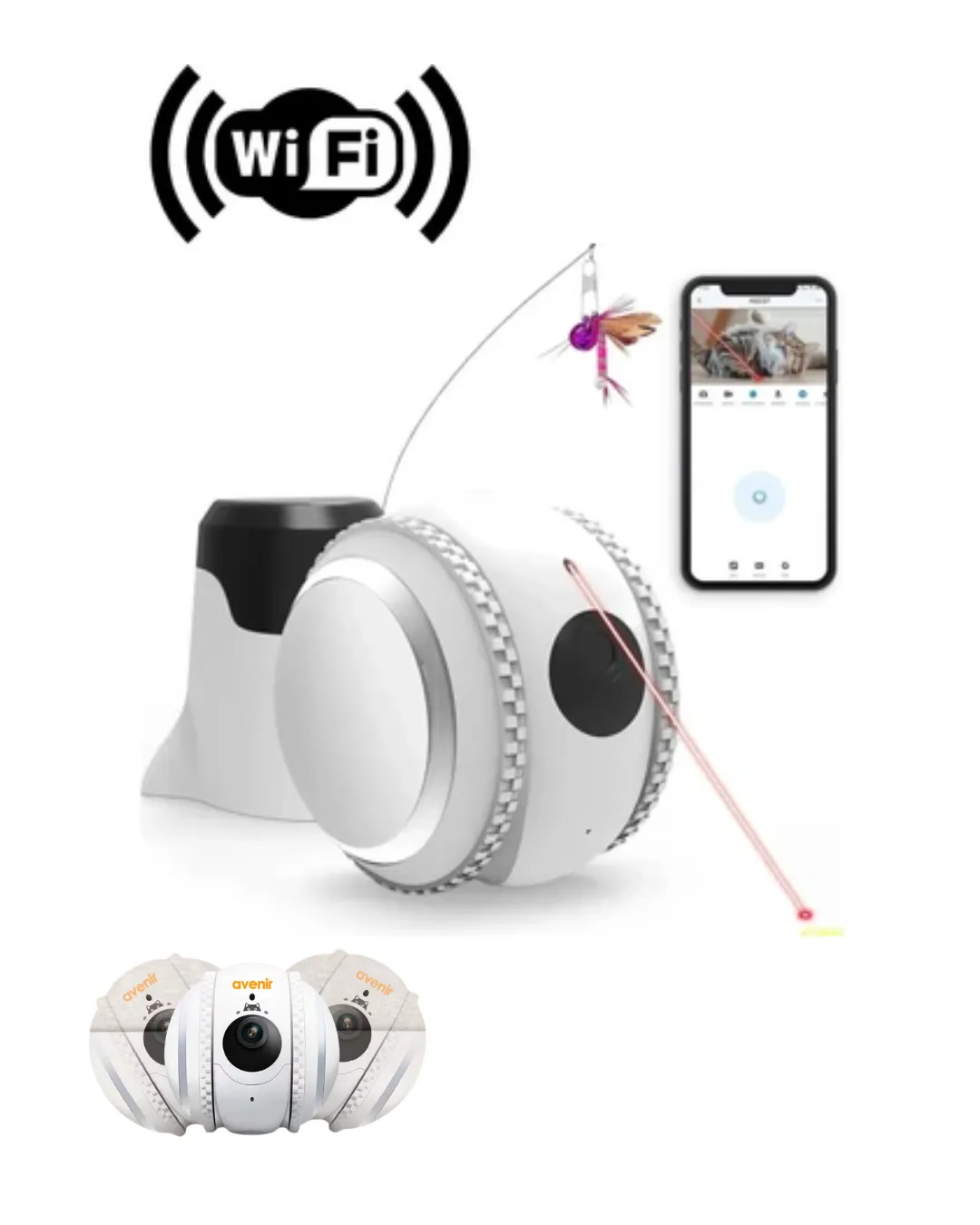 Akıllı Mobil Kontrollü Takip Kamerası WiFi Destekli Bulut Kayıtlı