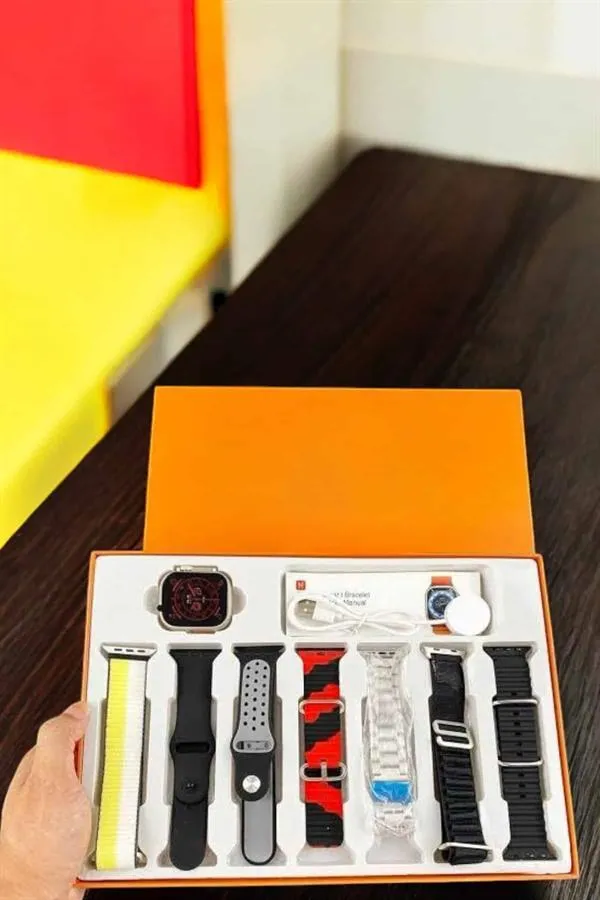 Akıllı Saat 7 Kordonlu Bildirim Görebilen Metal Kordon GPS Özelliği