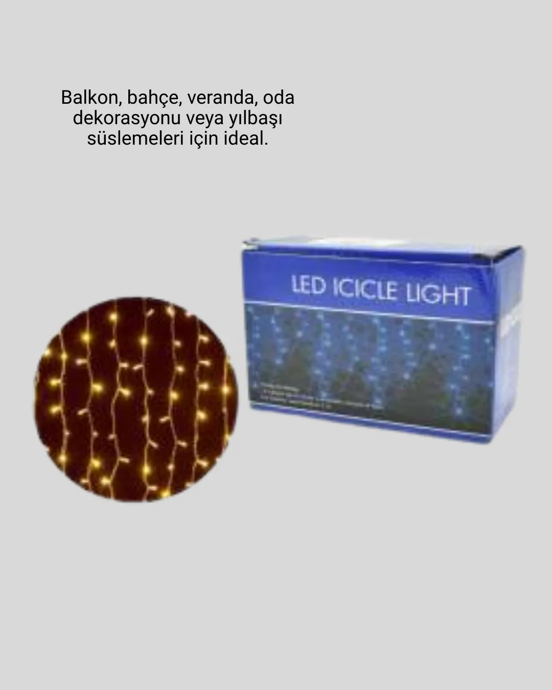 4 Metre Yılbaşı Şelale Led Perde Işık Ev Bahçe Dekor