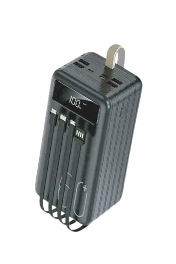 Powerbank 60.000 Mah Taşınabilir Şarj Hızlı El Fenerli Dijital Göstergeli