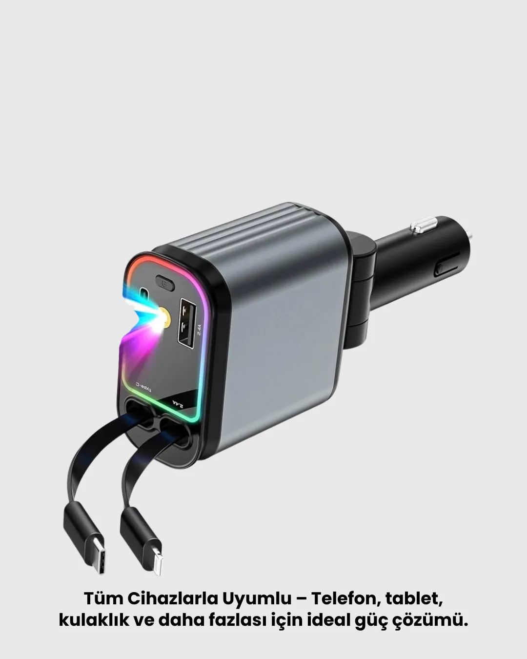Kia, Seat, Mazda, Mitsubishi Araçlar için Çok Fonksiyonlu Araç Şarj Adaptörü