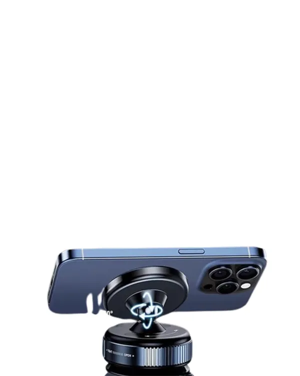 Güçlü Manyetik Tutuşlu 360° Döner Araç Telefon Tutucu – Vakumlu Montajlı