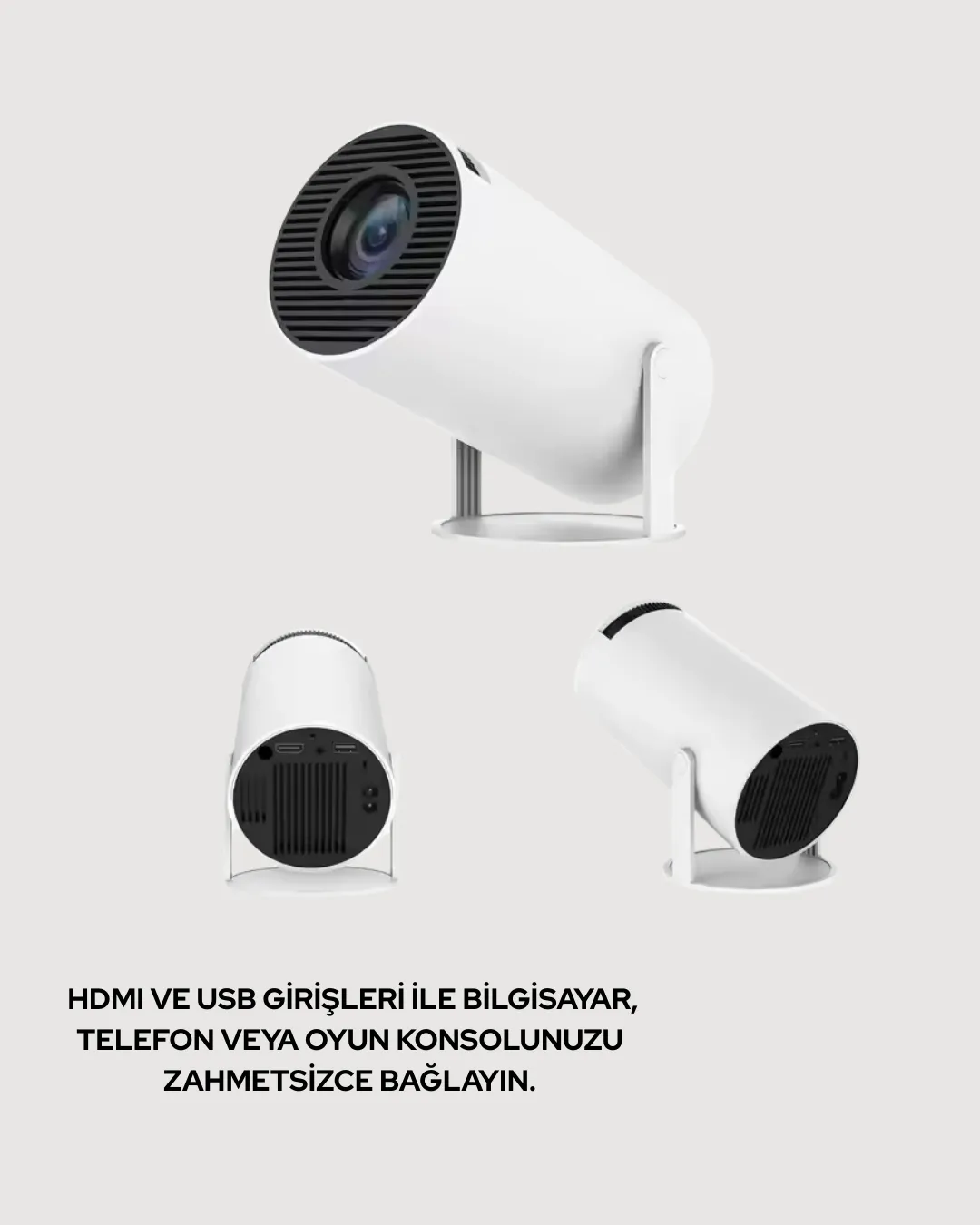 Ultra Pro Full HD ve 4K Destekli 130 İnç Projeksiyon Cihazı