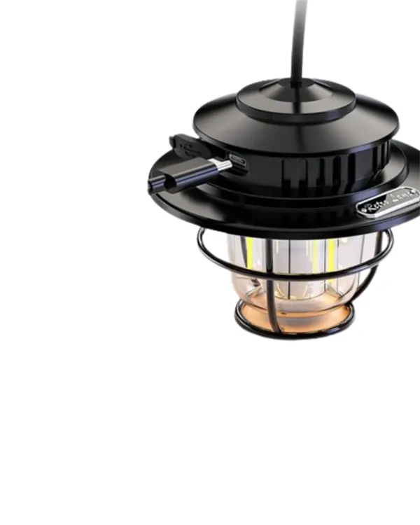 Dış Mekan İçin Şık LED Fener – 4400mAh Pil, IPX4 Su Geçirmez, Asılabilir