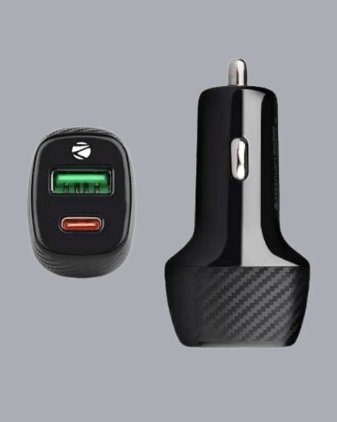 Kompakt Tasarımlı Type-C + USB Girişli Araç Şarj Başlığı