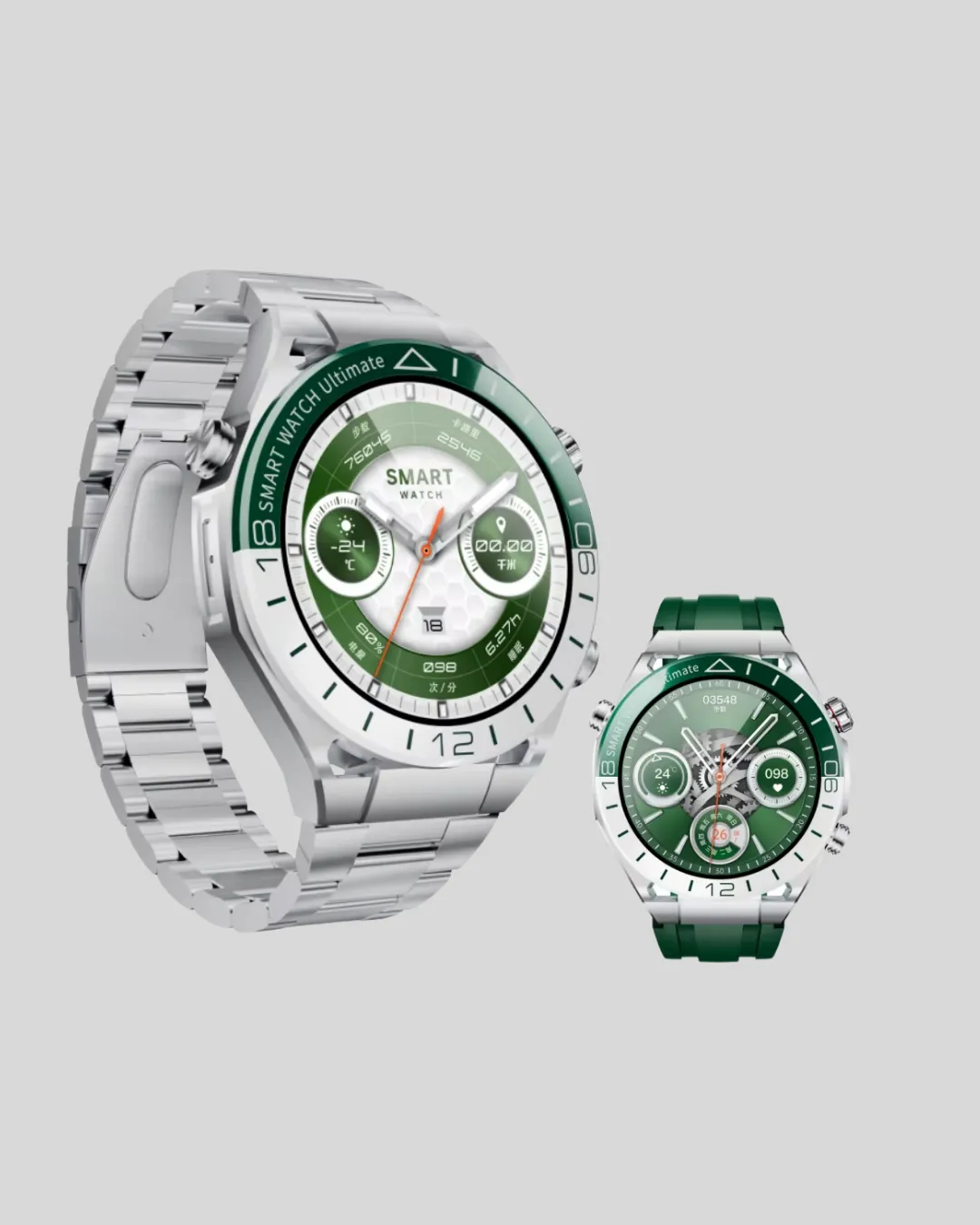 Akıllı Saat Amoled Ekranlı Harita Gösterimli Sağlık ve Spor Takipli